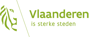 Logo vlaanderen is sterke steden met transparante achtergrond