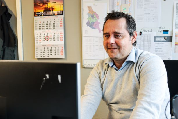 Teamverantwoordelijke aan het werk