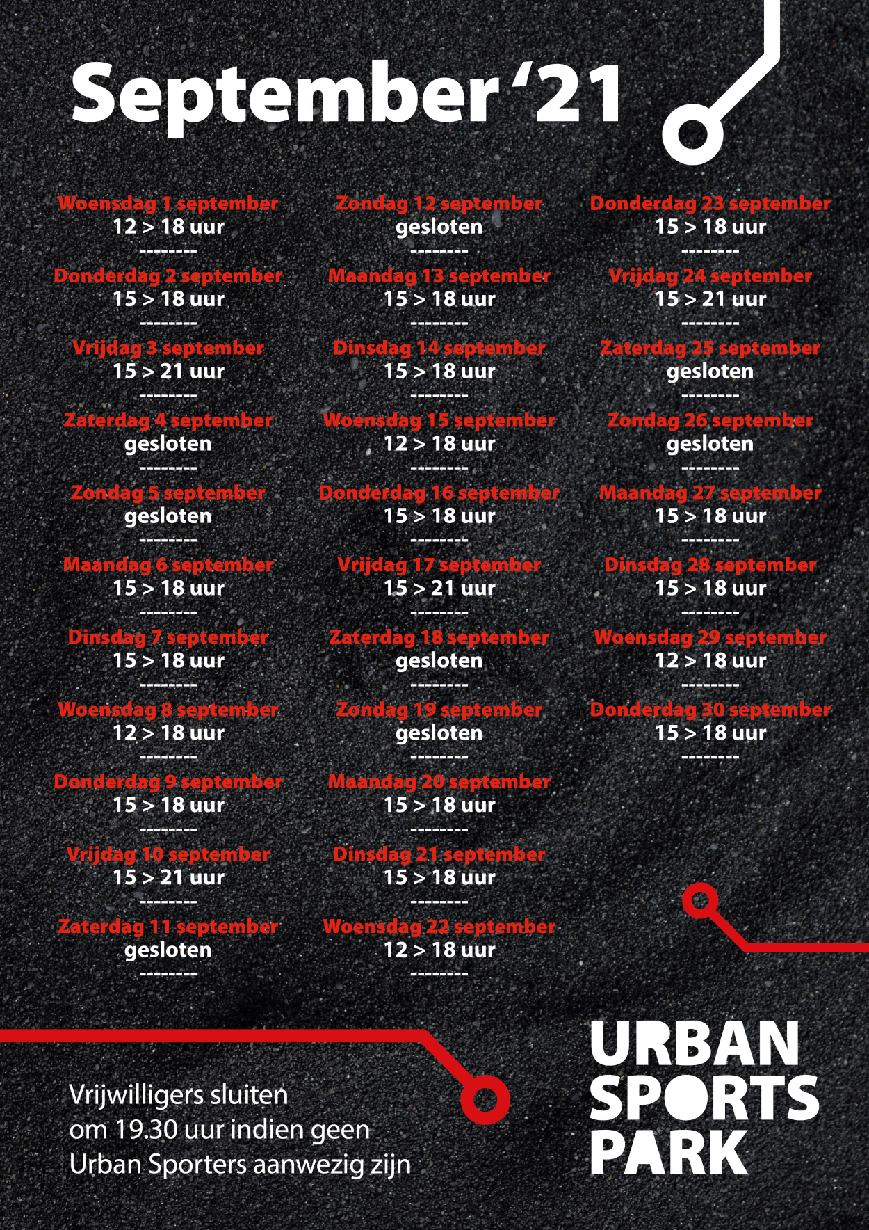 kalender urban sports park