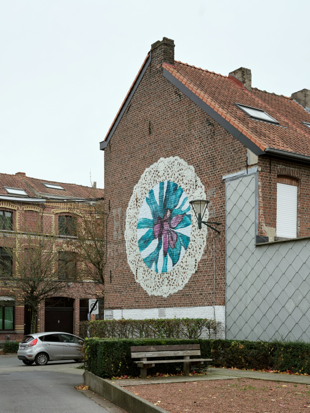 Muurschildering van Peter Van Ammel en Christophe Denys