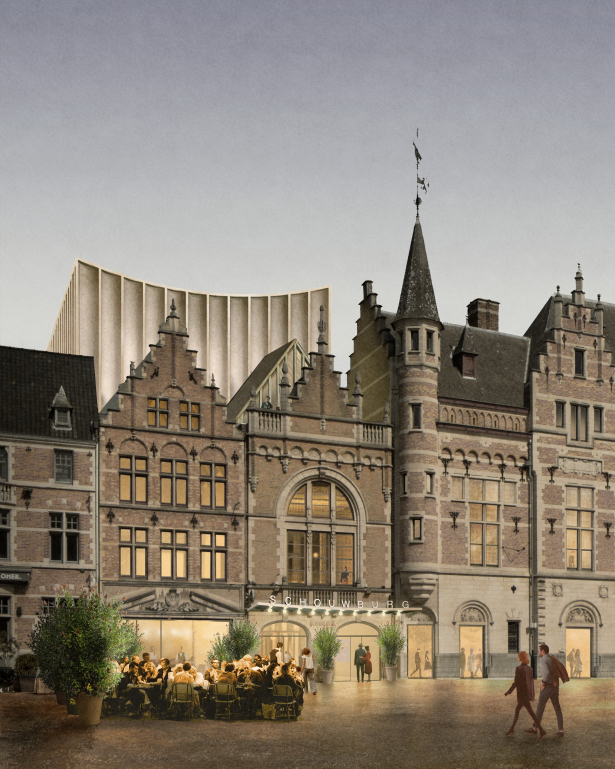 Schouwburg Kortrijk render renovatie