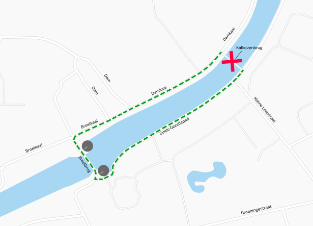 plan locatie houten kalkovenbrugje