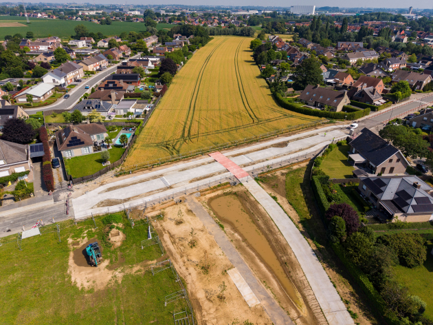 Drone De Groene Verbinding Heule - Molenstraat Bozestraat