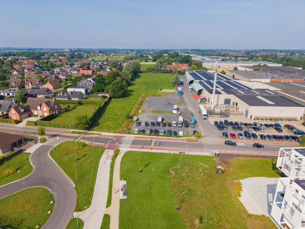 Drone Groene Verbinding Heule Zuidstraat - Waterhoennest