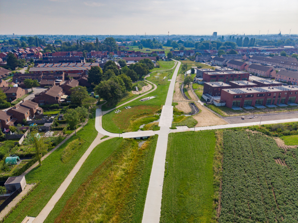 De Groene verbinding - Deelgebied Guido Gezellelaan &ndash; Zuidstraat - drone