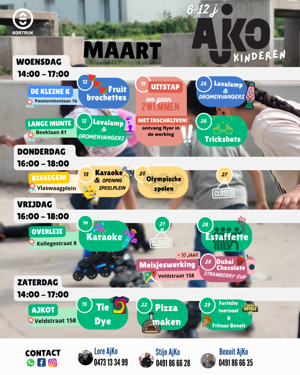 Kalender kinderwerking AjKo