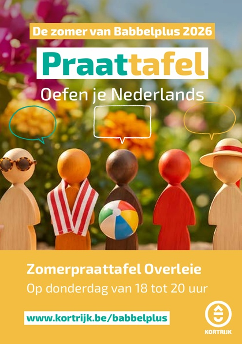 Affiche van de zomerpraattafels 2026