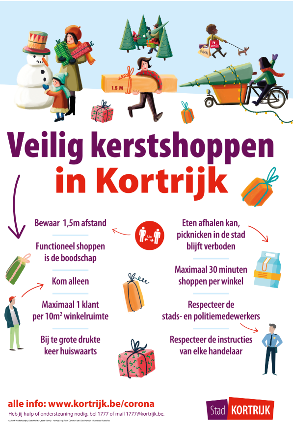 Affiche corona kerst shoppen