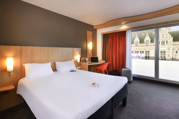 Slaapkamer in Ibis Hotel Kortrijk