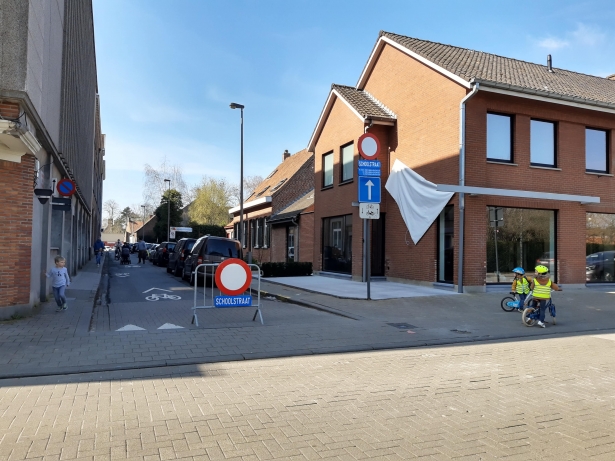 Schoolstraat Koffiestraat in Kortrijk