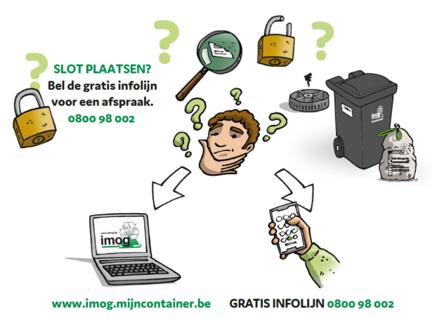 cartoon van een man met vragen