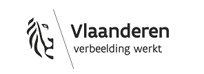 Klein logo vlaanderen verbeelding werkt