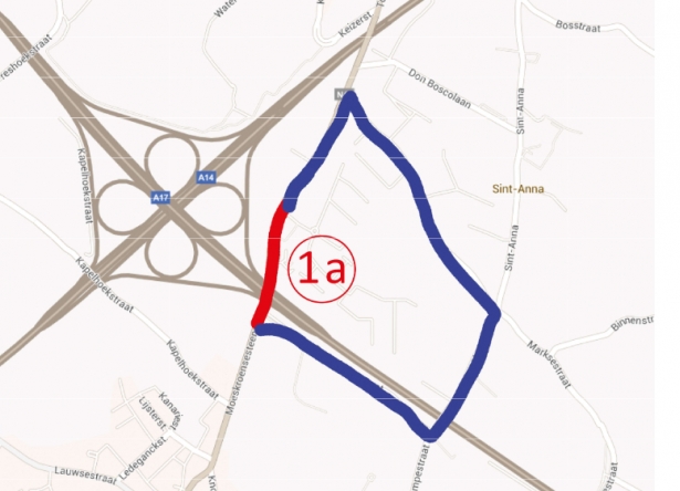 N43 Omleiding fietsers fase 1A