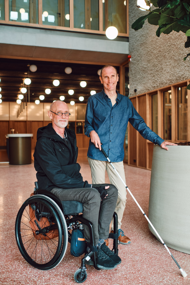 Ansger en Gino in de vernieuwde schouwburg